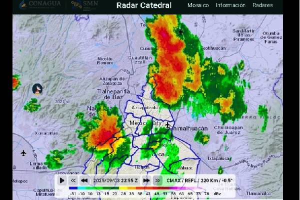 En 24 horas caída de lluvia equivalente a 34 millones de m3. Se apoya a familias afectadas en CDMX. Sea precavido, no arroje basura a la calle