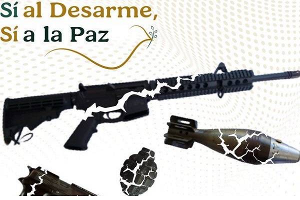 Cultura junto con Bellas Artes y Literatura invitan a artistas plásticos a transformar armas incautadas y desmanteladas en 3 esculturas de paz