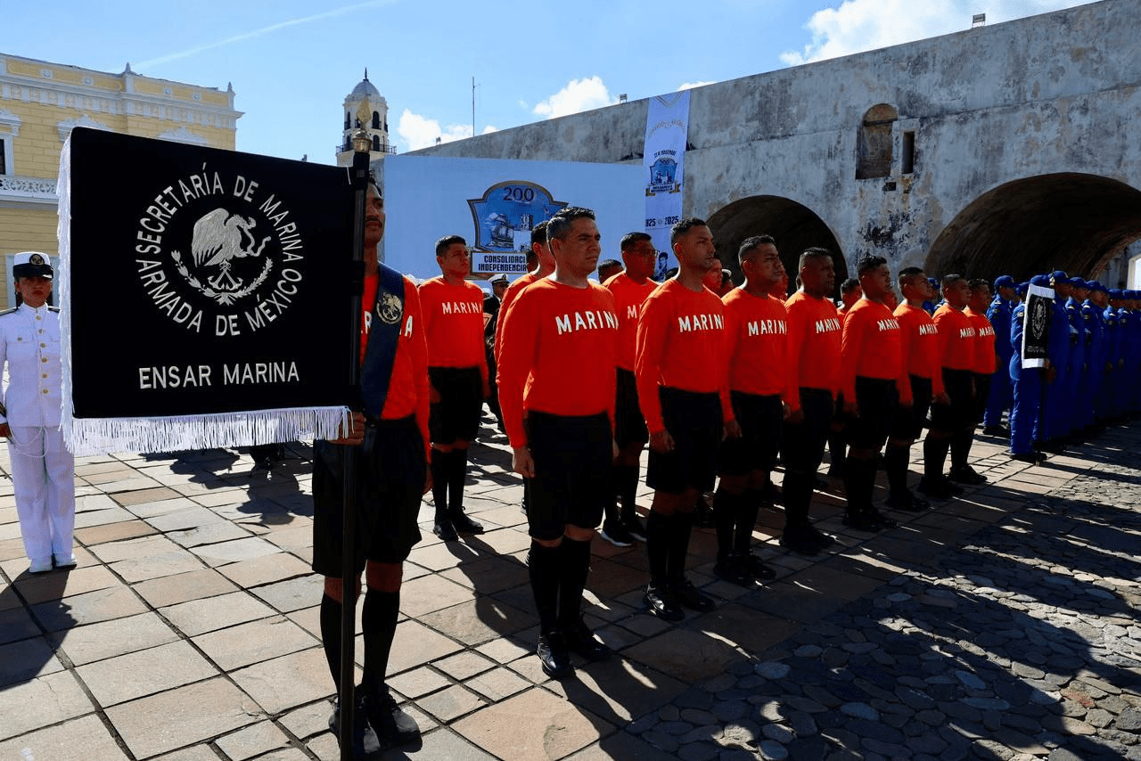 Sheinbaum celebra 200 años de Independencia en la Mar