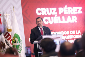 Cruz Pérez Cuéllar, coordinador estatal de la Defensa de la Transformación y la Soberanía Nacional en Chihuahua / Vía X