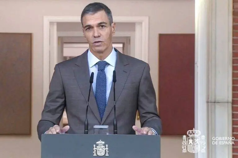 Foto: Pedro Sánchez. Declaración
