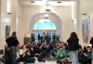 Foto: protesta estudiantil en Argentina