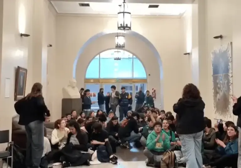 Foto: protesta estudiantil en Argentina