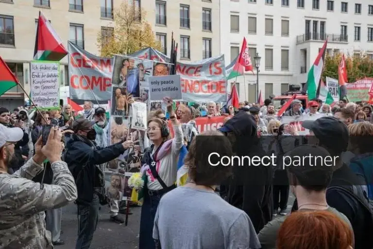Foto: protestan por servicio social en Berlín