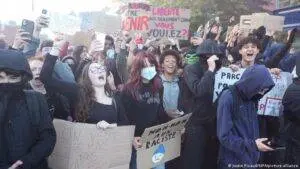 Foto: Protesta de estudiantes. Francia