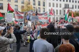 Foto: protestan por servicio social en Berlín
